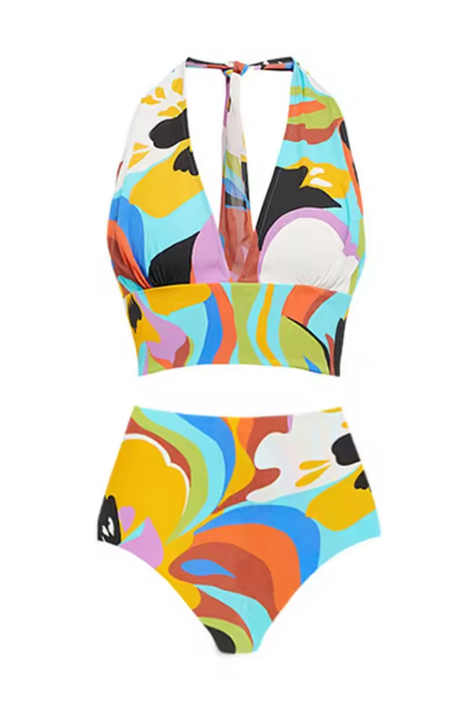Bahía Bonita Μπικίνι Μαγιό και Παρεό Σετ | Μαγιό - Μπικίνι - Swimwear Bikini | Bahía Bonita Halter Bikini and Pareo Set