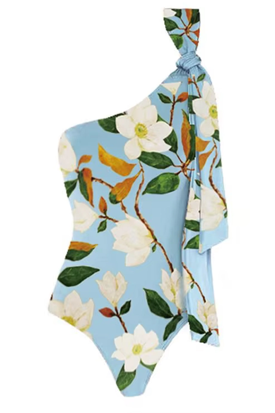 Maristelle Ολόσωμο Μαγιό και Παρεό Σετ | Μαγιό - Ολόσωμα - Swimwear One Piece | Maristelle One Shoulder Swimsuit and Pareo Set