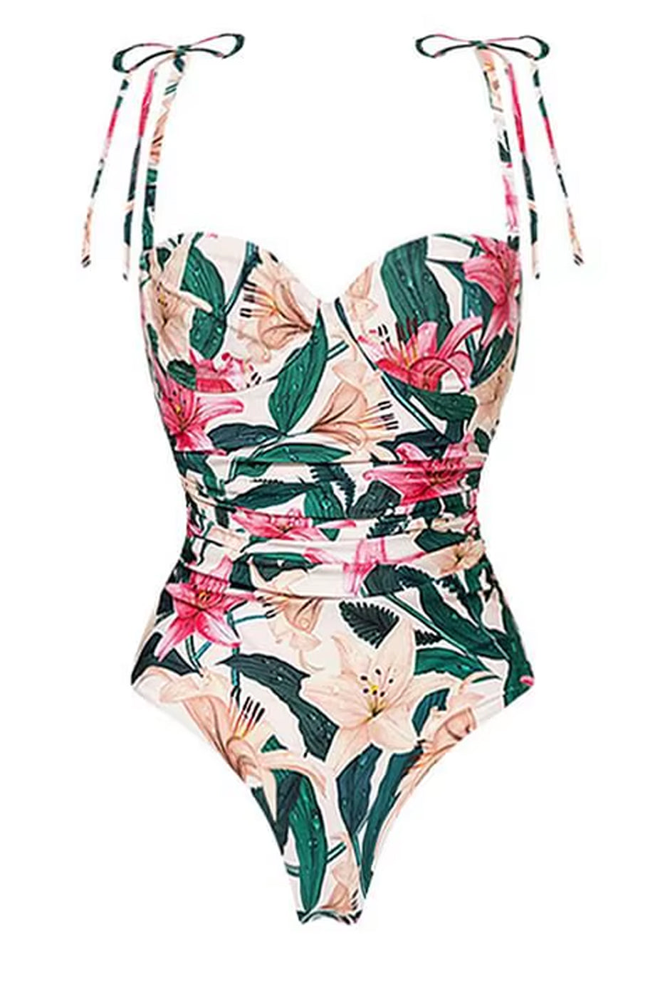 Calia Φλοράλ Ολόσωμο Μαγιό και Παρεό Σετ | Μαγιό - Ολόσωμα - Swimwear One Piece | Calia Floral One Piece Swimsuit and Pareo Set
