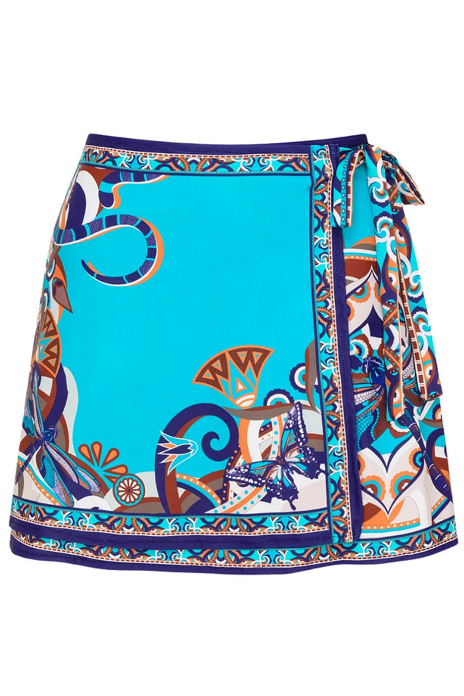 Ethilia Τιρκουάζ Ολόσωμο Tankini Μαγιό και Παρεό Σετ | Μαγιό - Ολόσωμα - Swimwear One Piece | Ethilia Turquoise One-Piece Tankini Swimsuit and Pareo Set