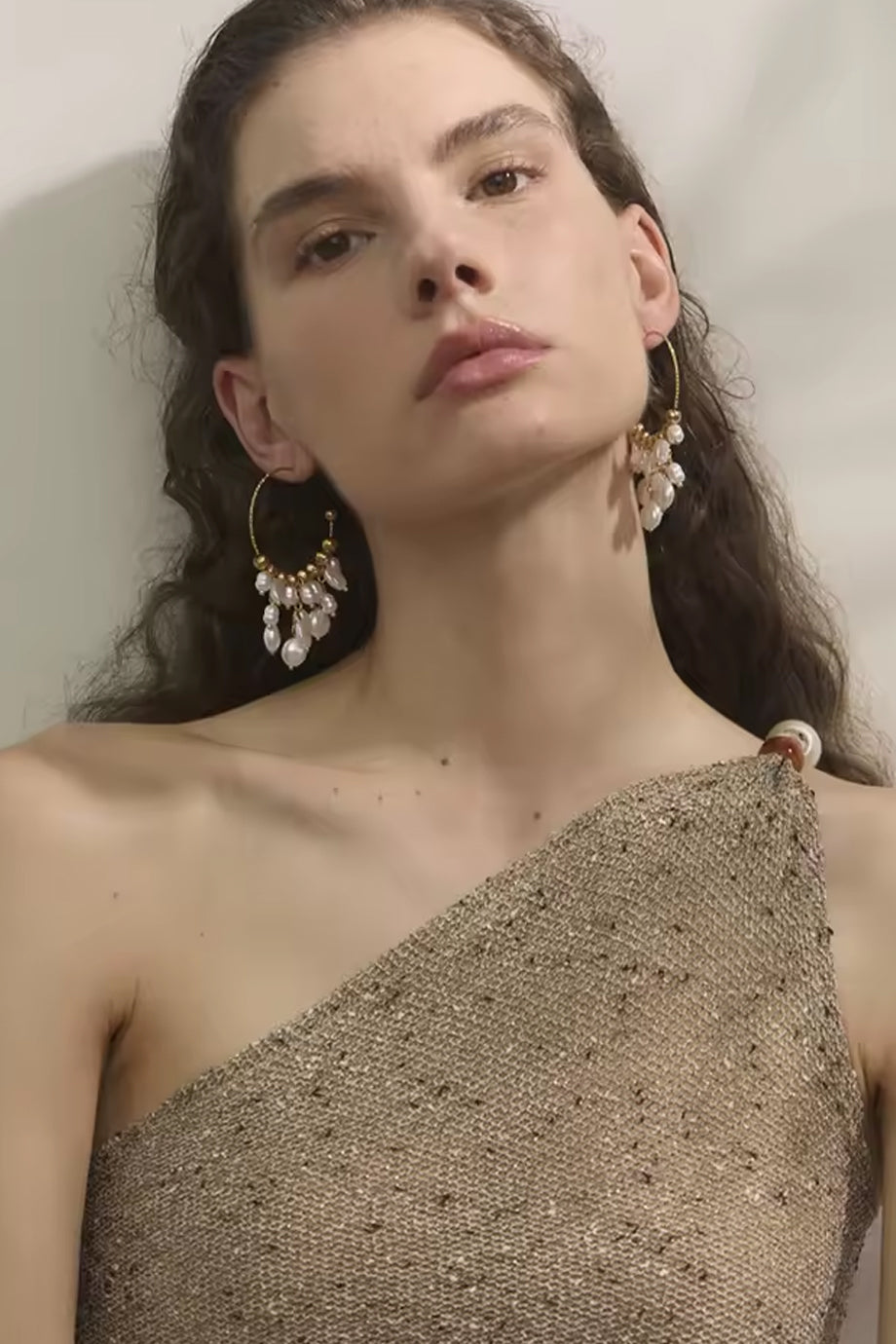 Iralia Σκουλαρίκια Κρίκοι με Πέρλες | Κοσμήματα - Σκουλαρίκια - Jewelry Earrings | Iralia Hoop Earrings with Pearls