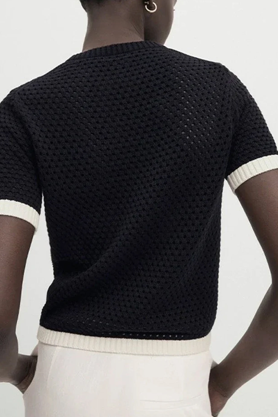 Daphne Πλεκτό Τοπ με Ριπ Λεπτομέρειες | Τοπ, Μπλούζες Knits Knitwear| Daphne Knit Top with Rib Details