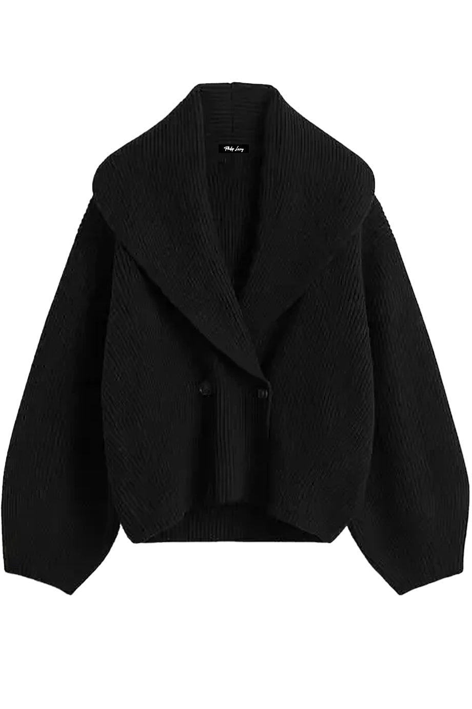 Nerisse Πλεκτή Φαρδιά Ζακέτα με Γιακά | Ζακέτες Πλεκτά Knitwear Cardigans | Nerisse Knit Cardigan with Wide Collar