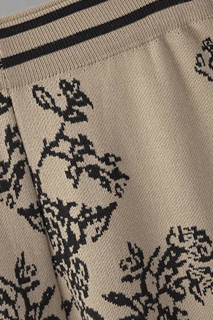 Ensemble veste et pantalon en maille Bertille