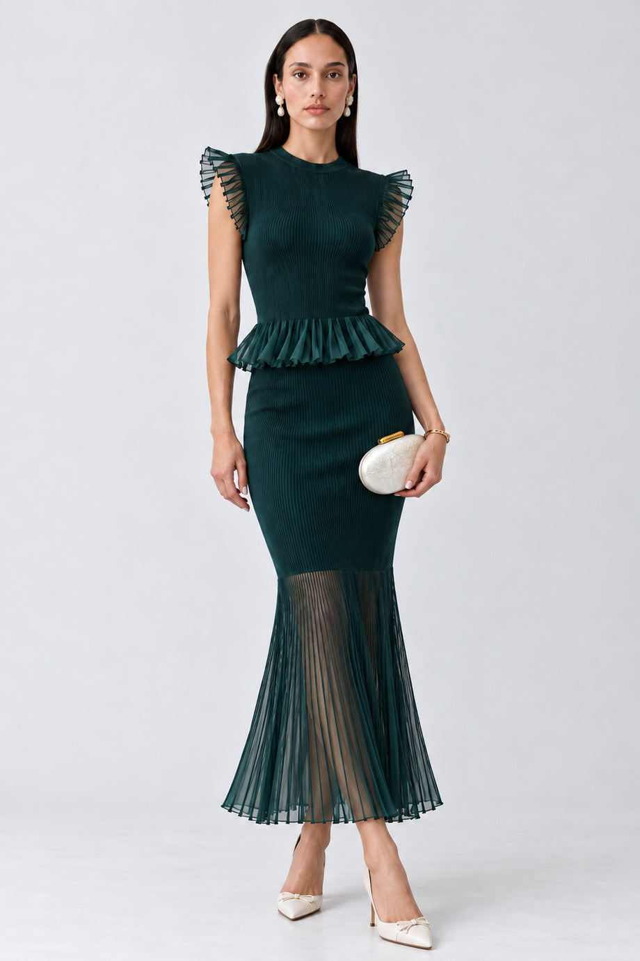 Onyx Cadence Σετ με Τοπ και Φούστα με Peplum Λεπτομέρειες