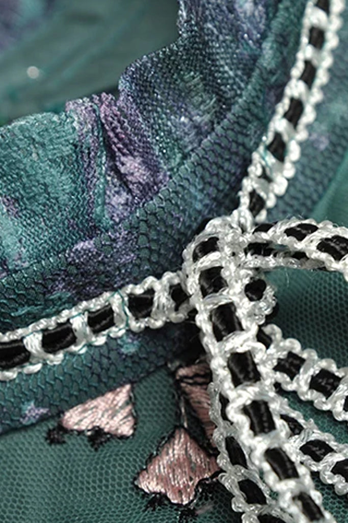 Ivana bloemenjurk van benzinetule