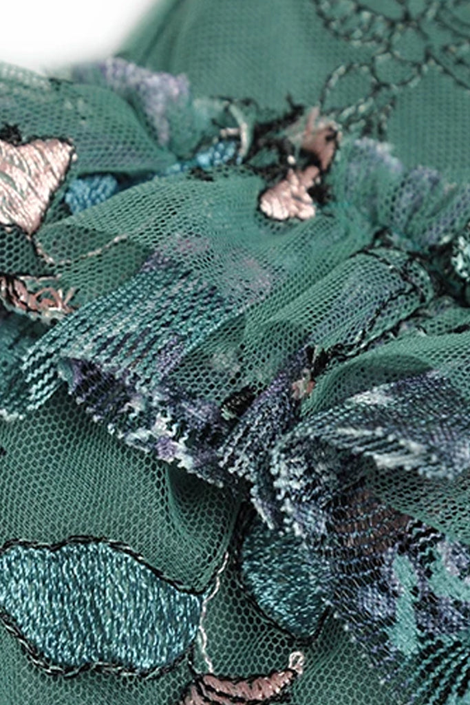 Ivana bloemenjurk van benzinetule