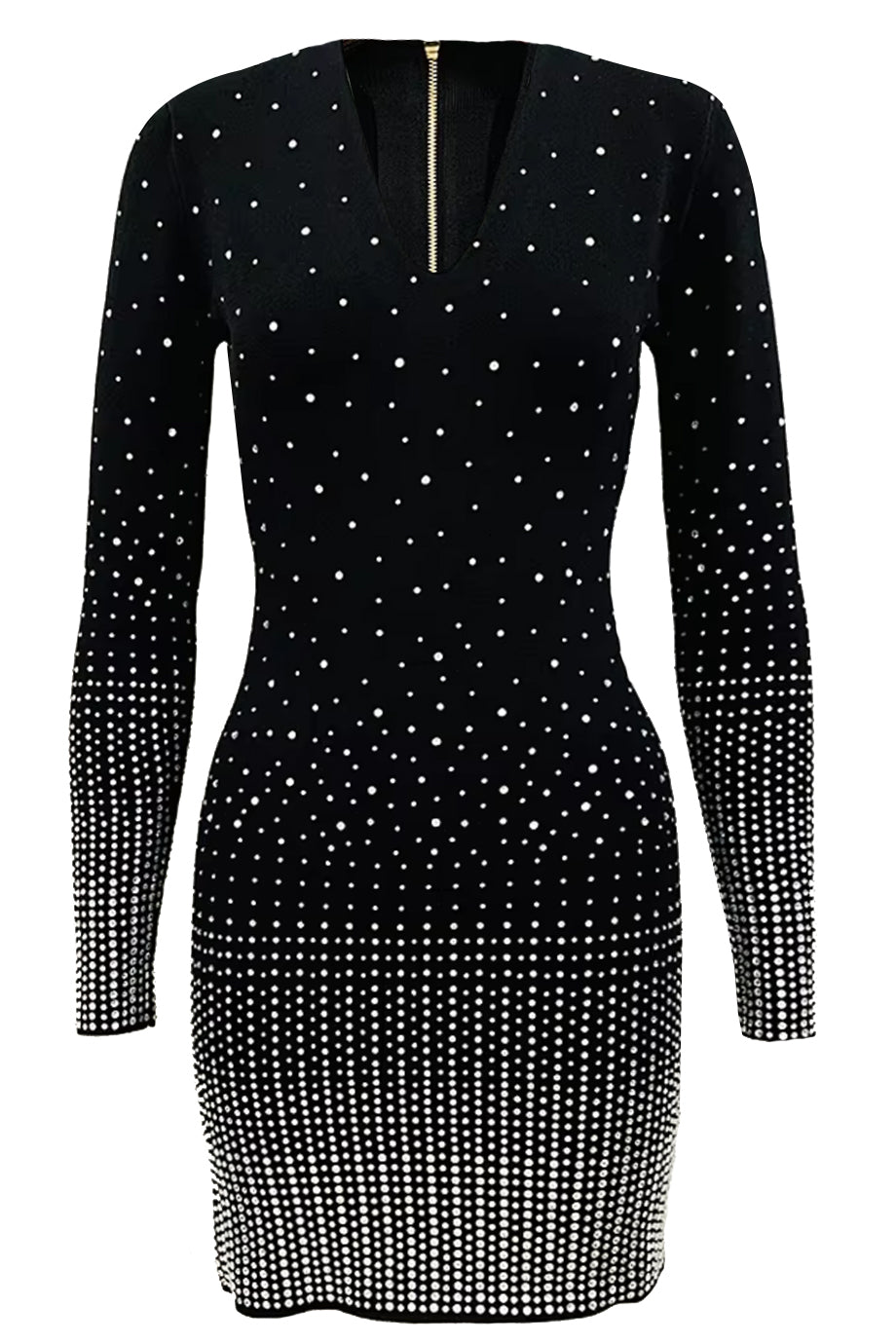 Keylania Εφαρμοστό Φόρεμα με Κρύσταλλα | Φορέματα - Βραδινά - Evening Dresses | Keylania Crystal Embroidered Mini Dress