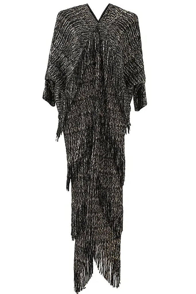 Garbo Μακρύ Φόρεμα με Πιέτες και Κρόσσια