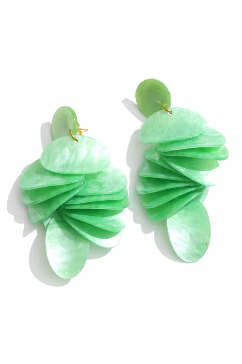Marielle Μακρυά Shell-Effect Σκουλαρίκια | Σκουλαρίκια - Earrings | Marielle Long Shell-Effect Earrings