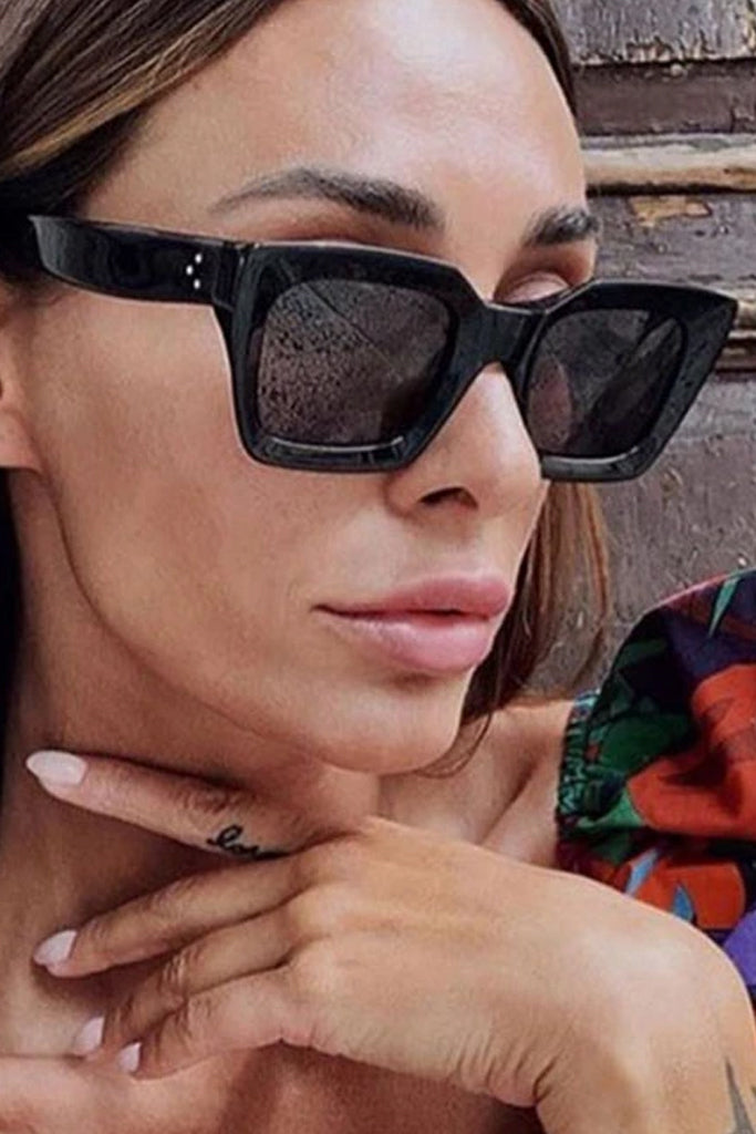 Lunettes de soleil mode surdimensionnées jaunes Athalia
