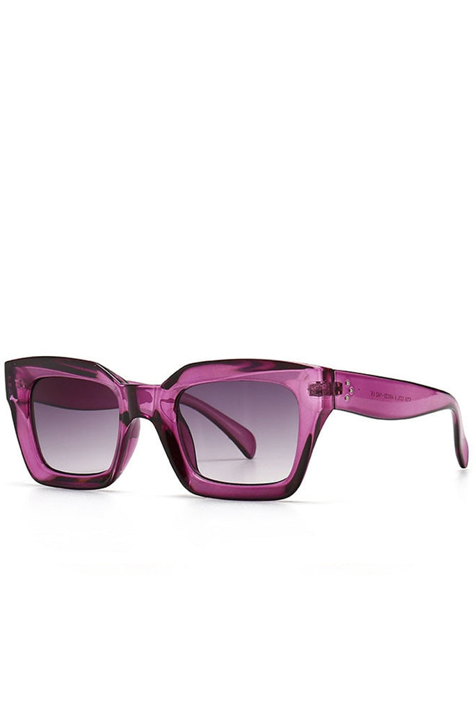 Lunettes de soleil mode surdimensionnées jaunes Athalia