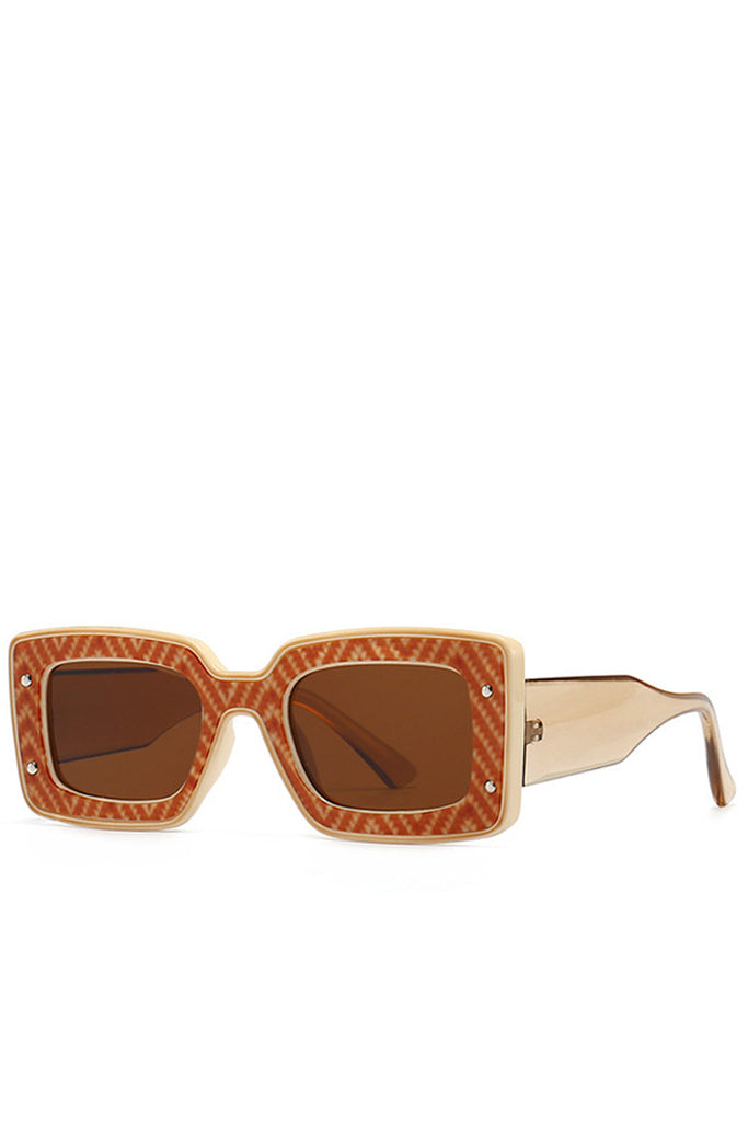Devenir coloridas gafas de sol de moda de gran tamaño