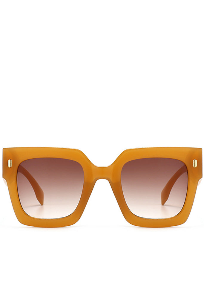 Gafas de sol cuadradas extragrandes azules de moda Genta