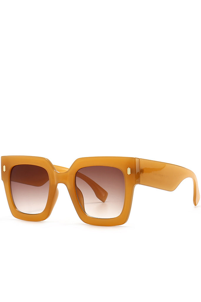 Gafas de sol cuadradas extragrandes azules de moda Genta