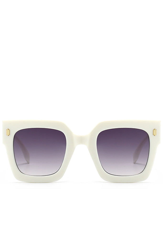 Gafas de sol cuadradas extragrandes azules de moda Genta