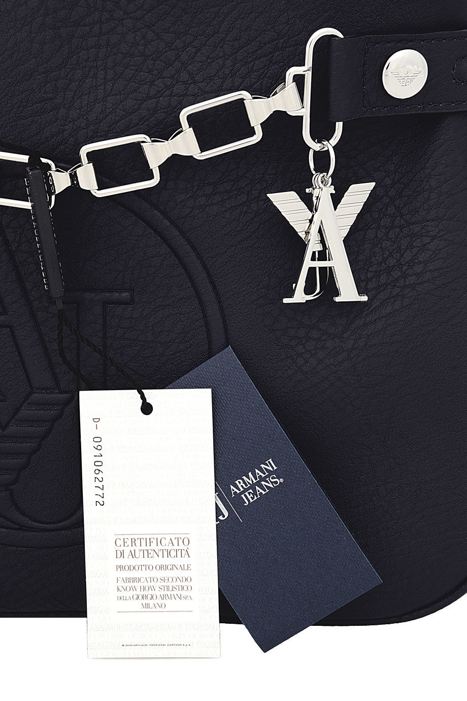 SANDY Embossed Μπλε Τσάντα