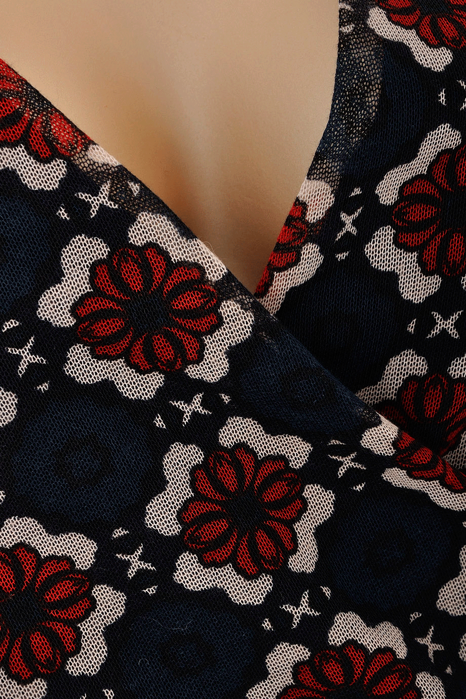 Σκούρο Μπλε Φόρεμα με Σχέδια | Φορέματα - Carlos Miele