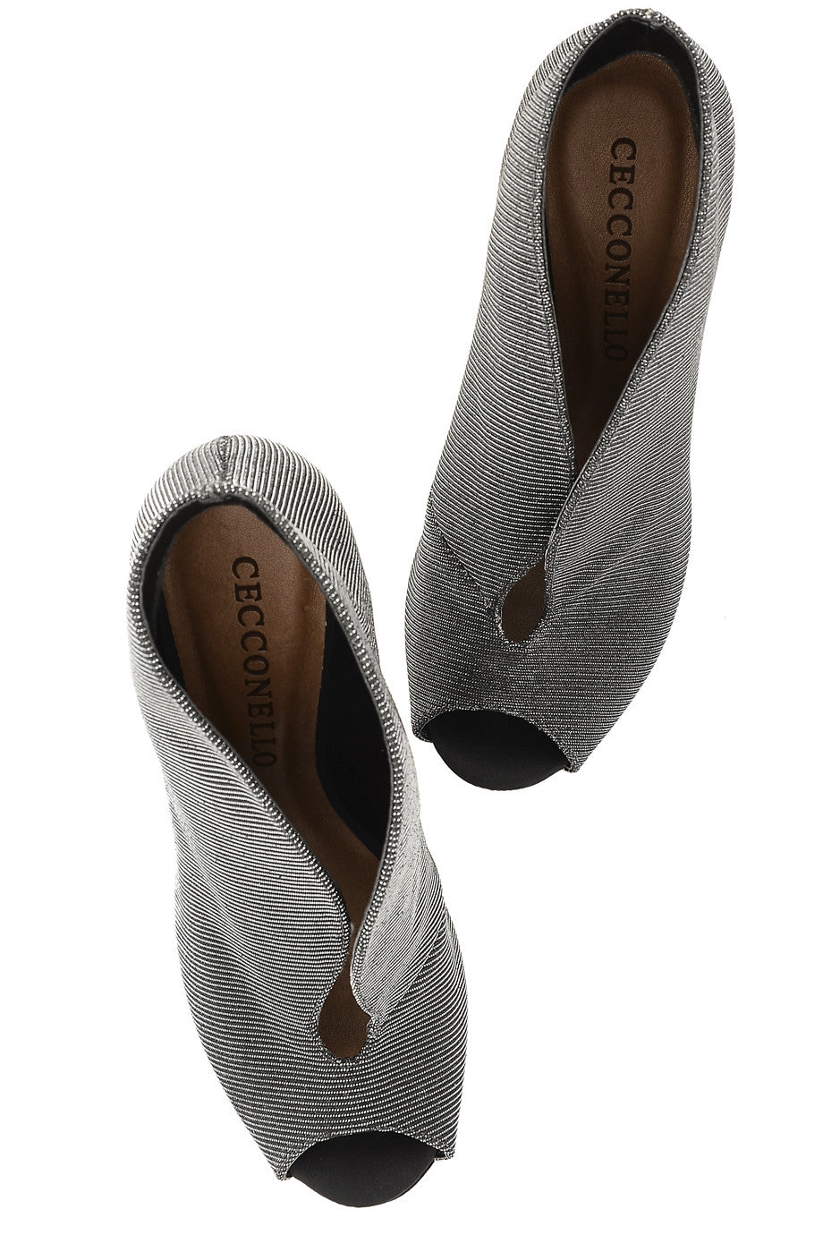 Ασημί Μεταλλιζέ Δερμάτινα Μποτάκια - Cecconello | Γυναικεία Παπούτσια