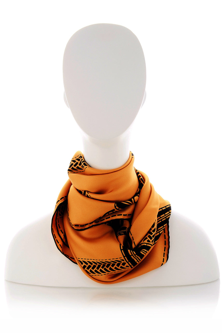 FENDI | SELLERIA Πορτοκαλί Μεταξωτό Φουλάρι