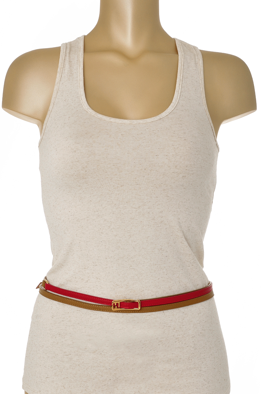 Διπλή Δερμάτινη Ζώνη - Fendi Chameleon | Γυναικείες Ζώνες