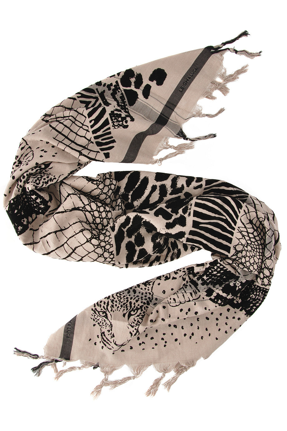 JUNGLE Μπεζ Φουλάρι