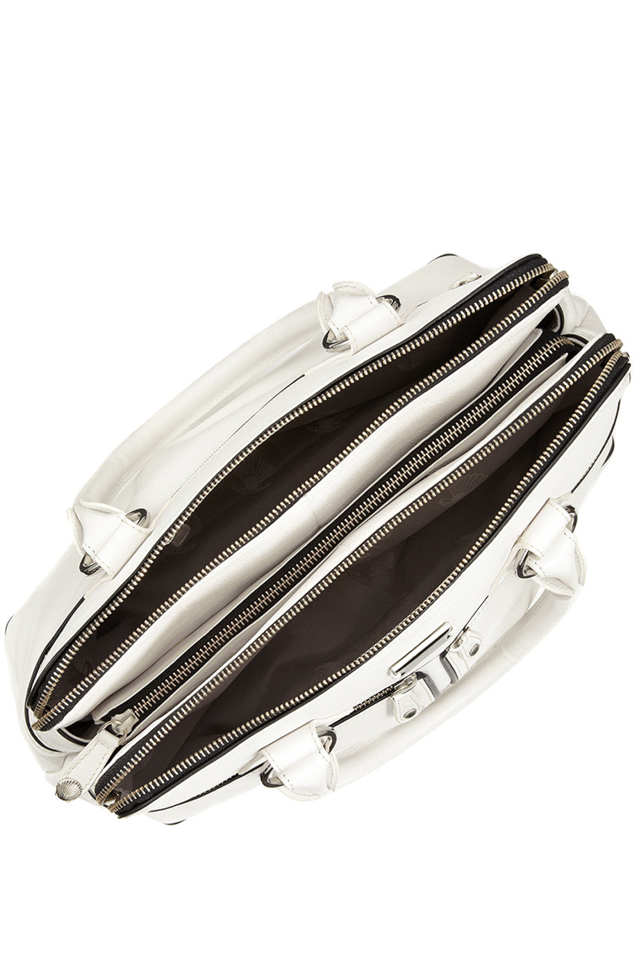 PIPPA Λευκή Δερμάτινη Τσάντα