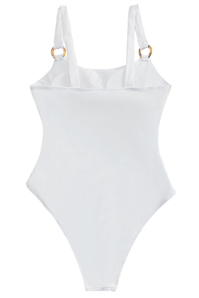 Legiona Λευκό Ολόσωμο Μαγιό με Cutouts | Γυναικεία Μαγιό - Ολόσωμα - Swimwear | Legiona White One Piece Swimsuit with Cutouts