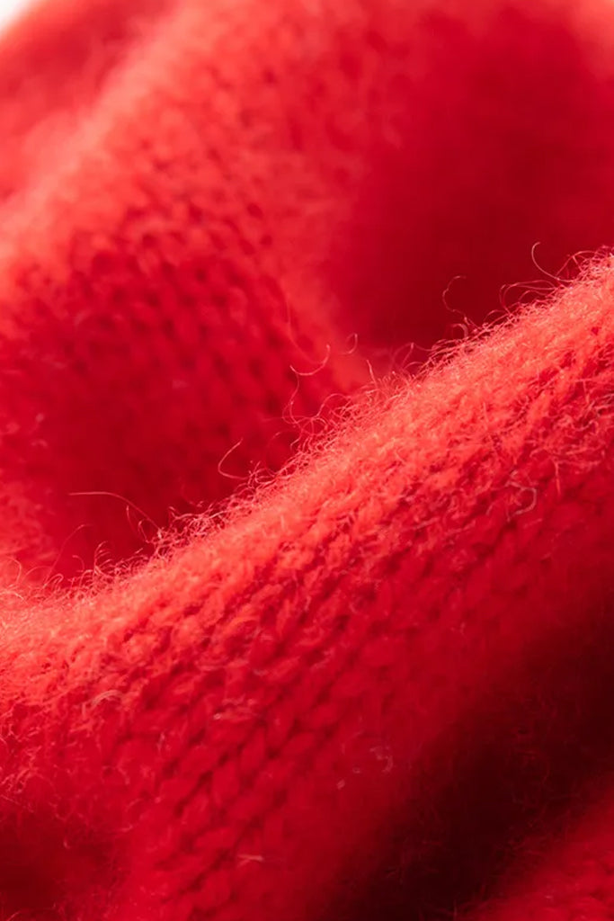 Bette Πλεκτός Σκούφος από Κασμίρ | Γυναικεία Καπέλα - Σκούφοι | Bette Red Cashmere Knit Beannie