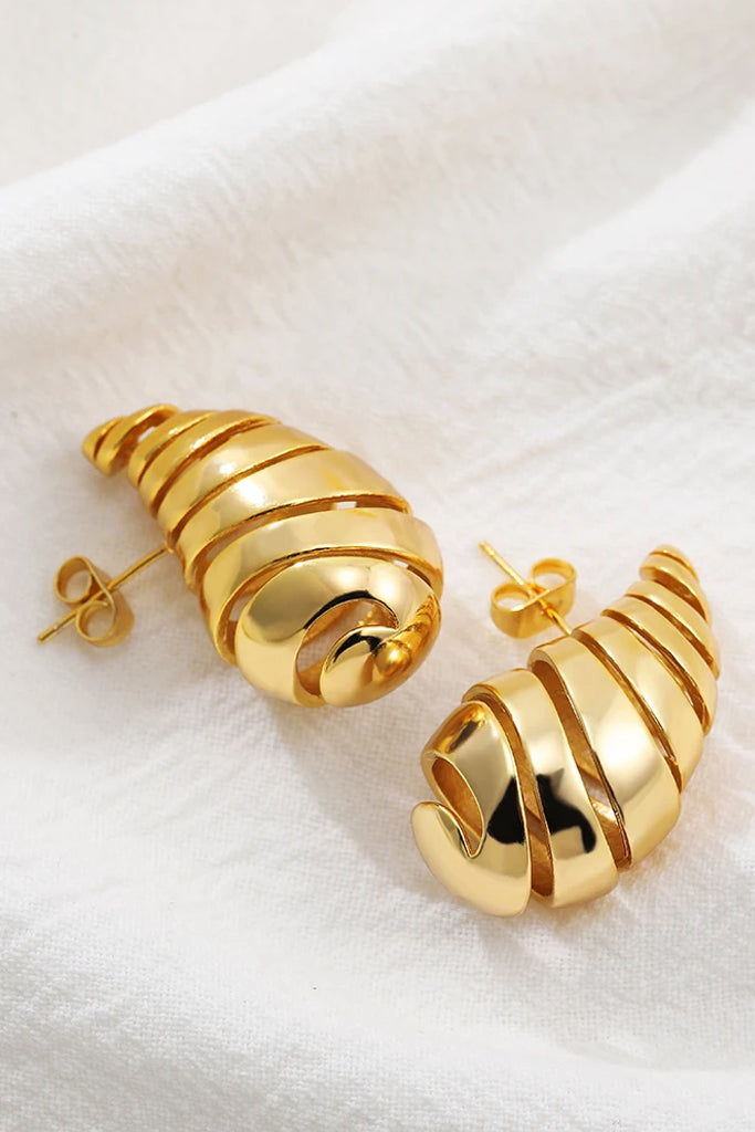Teardrop Swirl Ασημένια Σκουλαρίκια | Κοσμήματα - Σκουλαρίκια Jewelry | Teardrop Swirl Silver Earrings