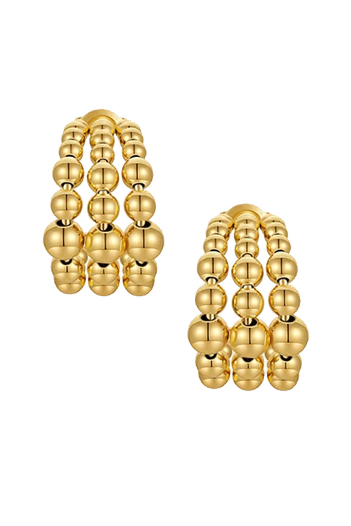Sarlety Χρυσά Σκουλαρίκια Κρίκοι | Σκουλαρίκια Earrings| Sarlety Gold Hoop Earrings