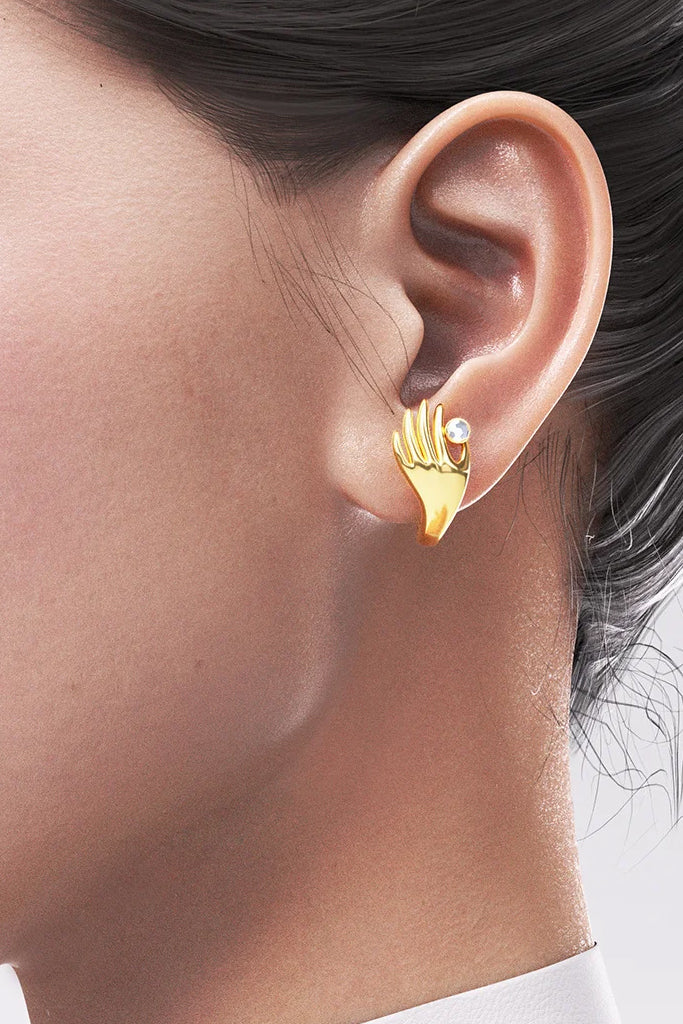 The Hug Χρυσά Σκουλαρίκια | Σκουλαρίκια Earrings | The Hug Gold Earrings