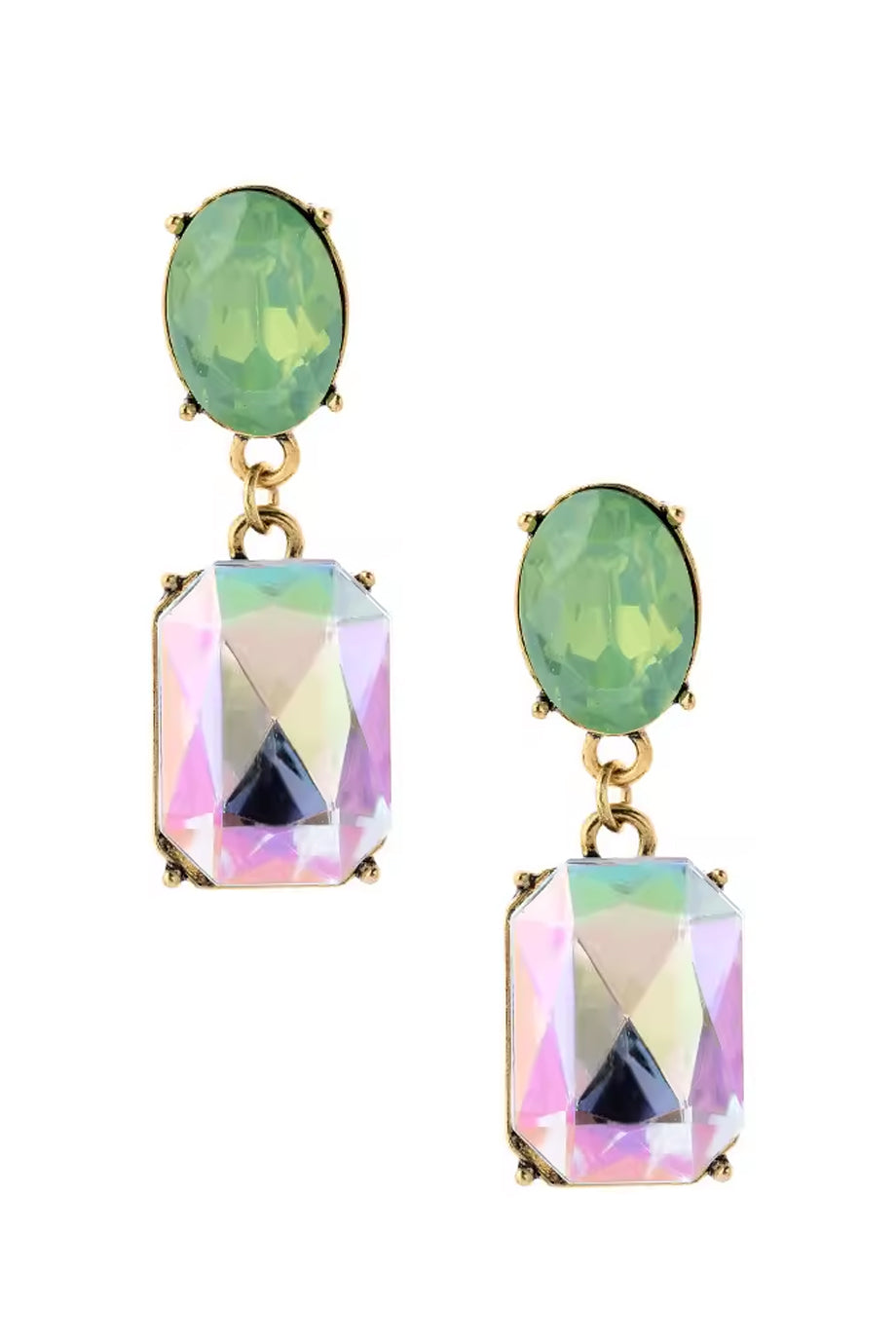 Sasha Σκουλαρίκια με Ιριδίζον Κρύσταλλα | Κοσμήματα - Σκουλαρίκια | Sasha Crystal Earrings