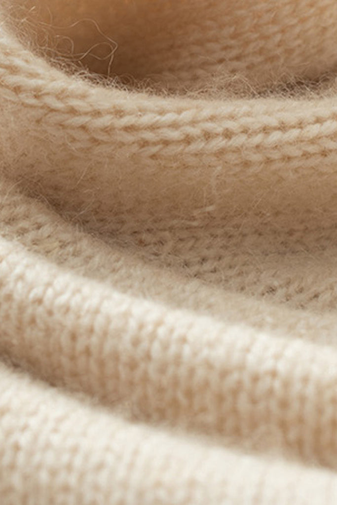 Layla Ιβουάρ Ασύμμετρο Πουλόβερ με Ζιβάγκο | Γυναικεία Ρούχα - Πουλόβερ Πλεκτά Moncye Layla Ivory Assymetrical Turtleneck Sweater Knitwear