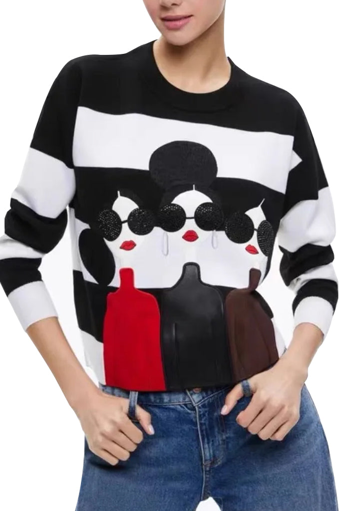Berky Πλεκτό Τοπ με Σχέδια | Μπλούζες - Πουλόβερ -  Πλεκτά - Knitwear | Berky Ribbed Sweater