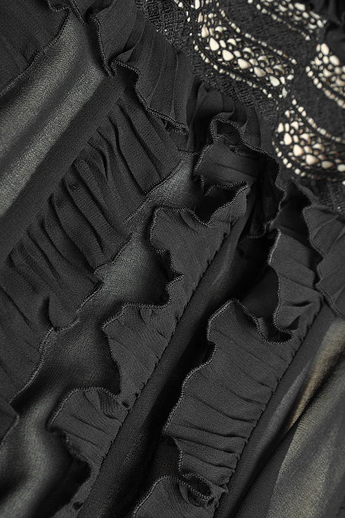 Crepie Μαύρο Μακρύ Φόρεμα | Γυναικεία Ρούχα - Φορέματα - Βραδινά | Crepie Black Evening Dress