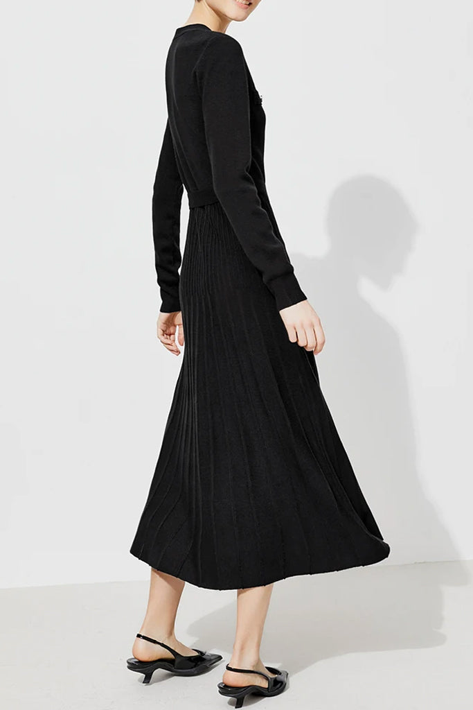 Pebbly Μαύρο Πλεκτό Φόρεμα | Φορέματα - Dresses Pebbly Black Knit Dress