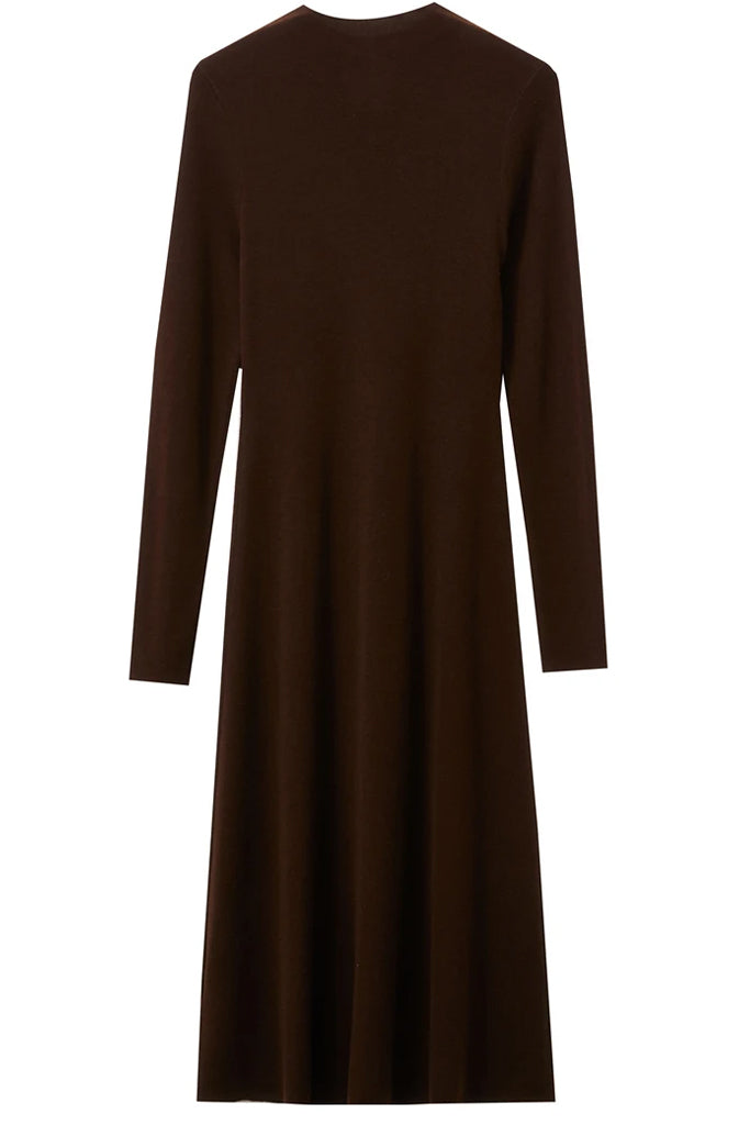 Betania Καφέ Πλεκτό Φόρεμα | Φορέματα - Dresses | Betania Brown Knit Dress