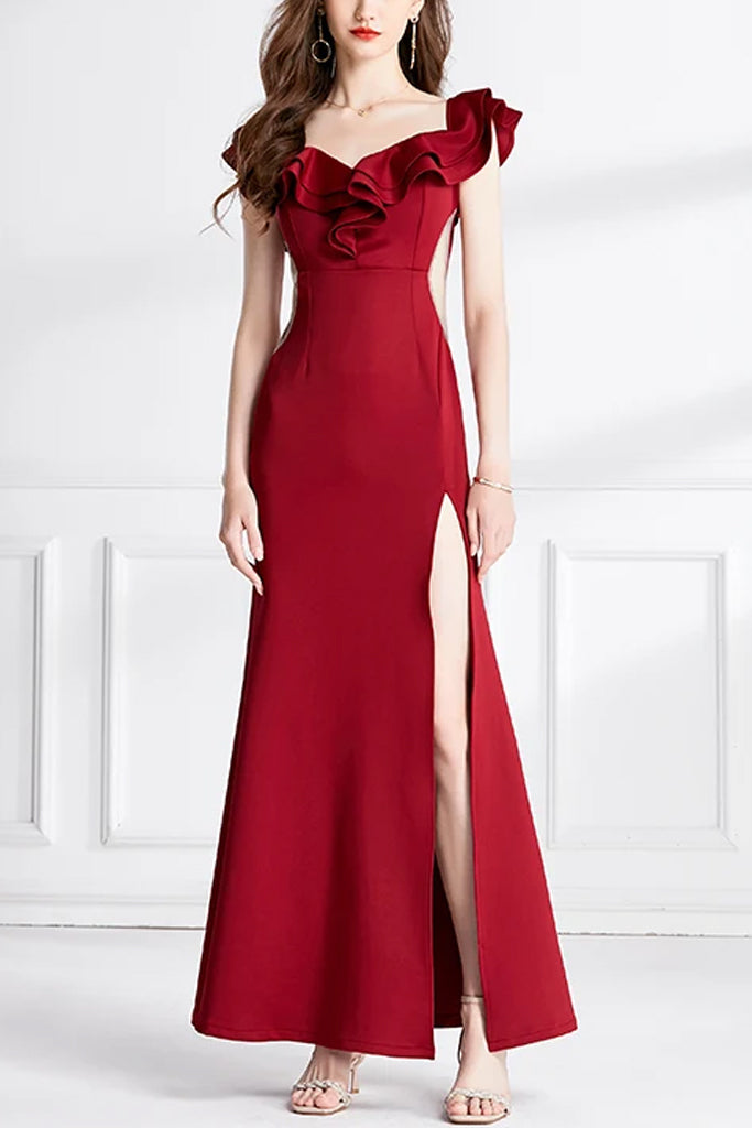 Kinsley Κόκκινο Βραδινό Μάξι Φόρεμα | Φορέματα - Dresses | Kinsley Red Maxi Cocktail Dress