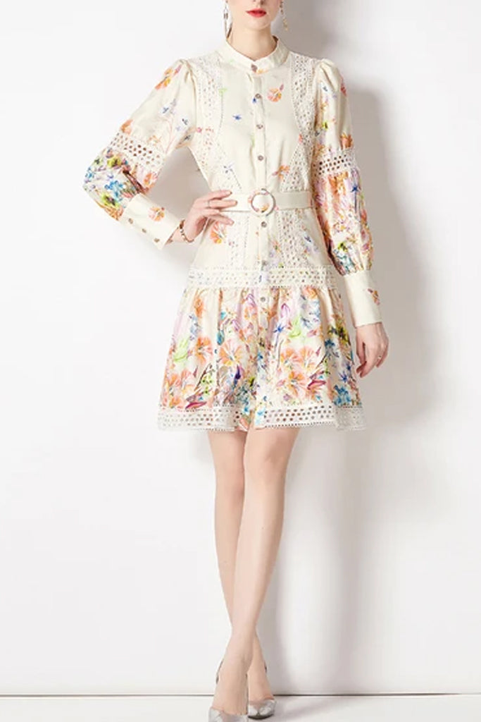 Erdinia Πολύχρωμο Φλοράλ Εμπριμέ Φόρεμα | Φορέματα - Dresses | Erdinia Multicolor Floral Printed Dress
