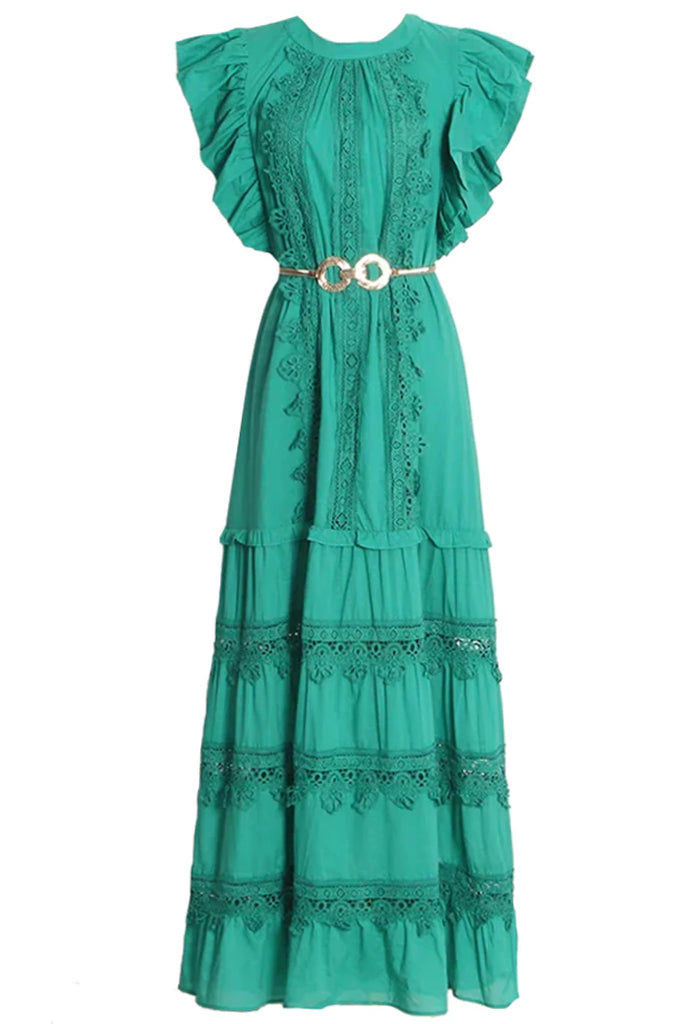 Evadne Μακρύ Φόρεμα με Βολάν | Φορέματα - Dresses | Evadne Long Ruffled Dress
