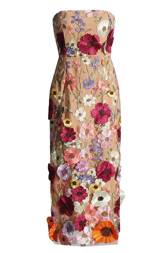 Fioretta Φλοράλ Στράπλες Φόρεμα | Φορέματα - Dresses | Fioretta Floral Strapless Dress