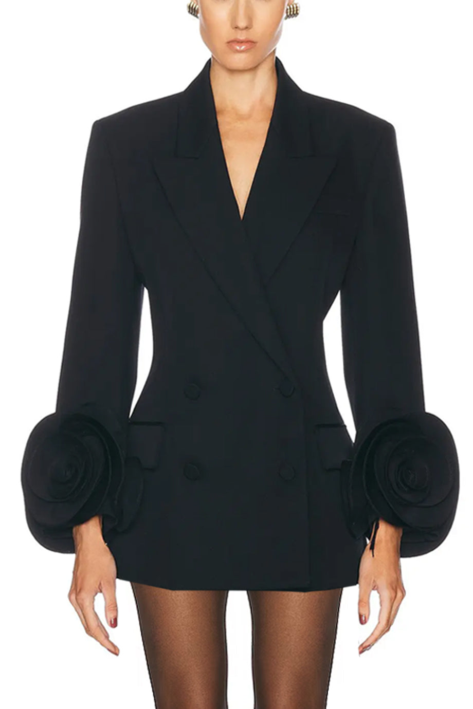 Fleurane Μαύρο Σακάκι Μίνι Φόρεμα | Σακάκια Φορέματα - Blazers Dresses | Fleurane Black Blazer Mini Dress