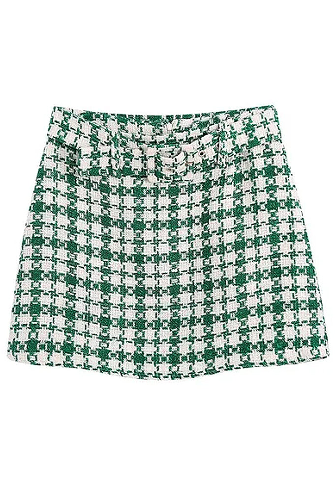 Anessa Green Tweed Mini Skirt