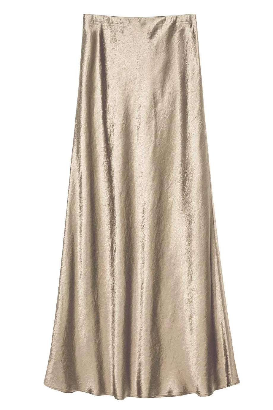 Charm Χρυσή Σατέν Φούστα | Φούστες Skirts | Charm Gold Satin Skirt