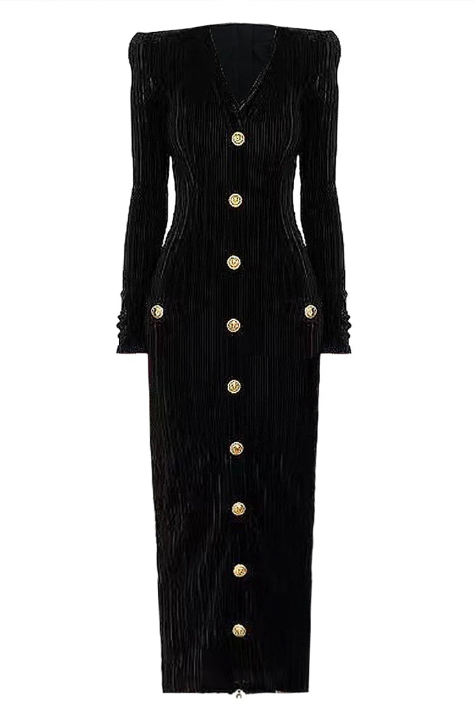 Sorrento Μαύρο Βελούδινο Φόρεμα | Φορέματα - Dresses | Sorrento Black Velvet Evening Dress