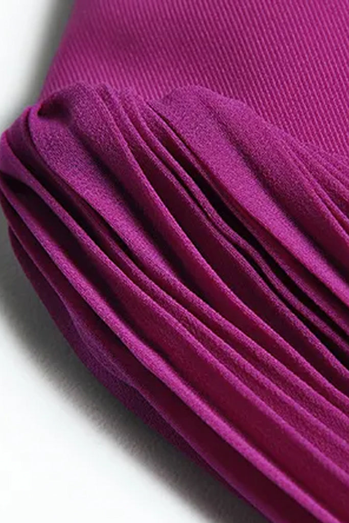Hida Μωβ Σταυρωτό Φόρεμαα | Φορέματα - Dresses | Hida Purple Wrap Evening Dress