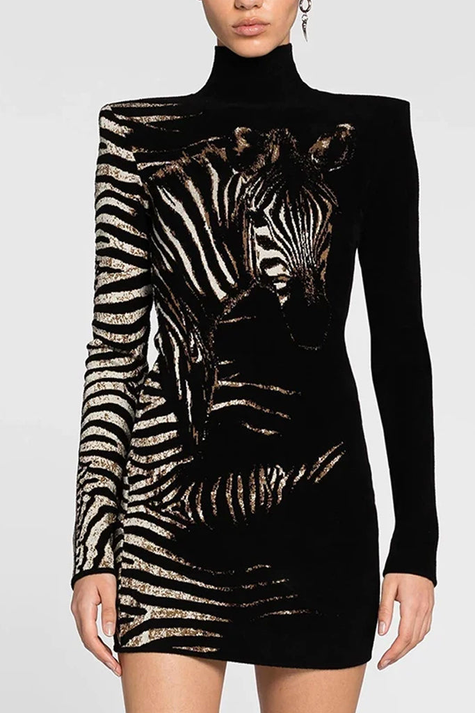 Celestial Φόρεμα με Σχέδιο Ζέμπρας | Φορέματα - Dresses | Celestial Dress with Zebra Pattern