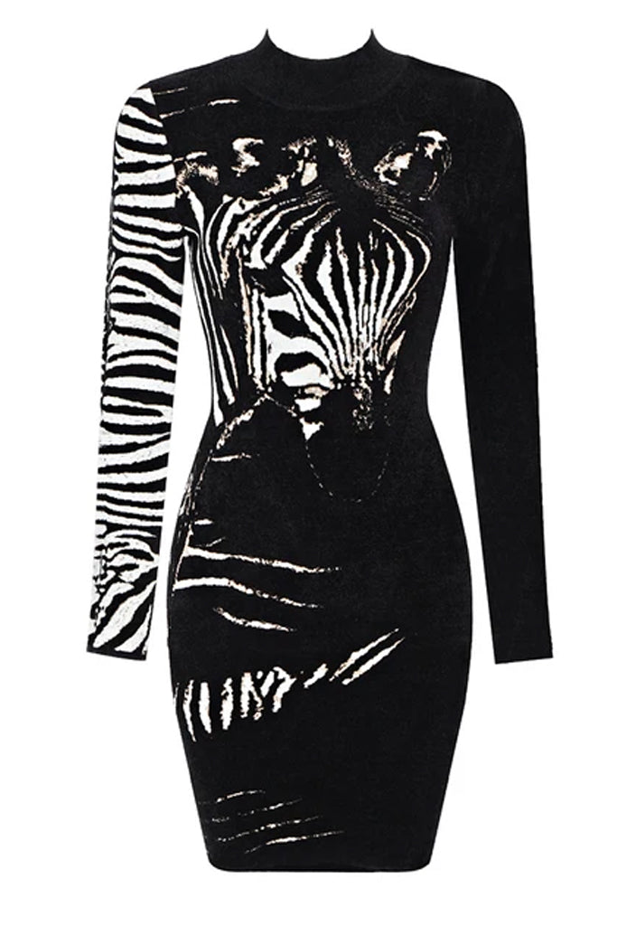 Celestial Φόρεμα με Σχέδιο Ζέμπρας | Φορέματα - Dresses | Celestial Dress with Zebra Pattern