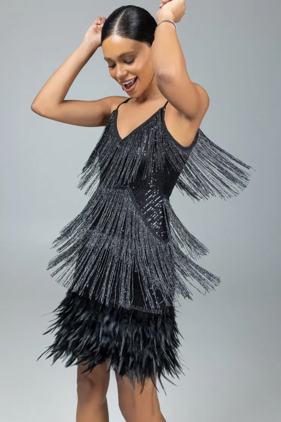 Hailey Μίνι Φόρεμα με Κρόσσια